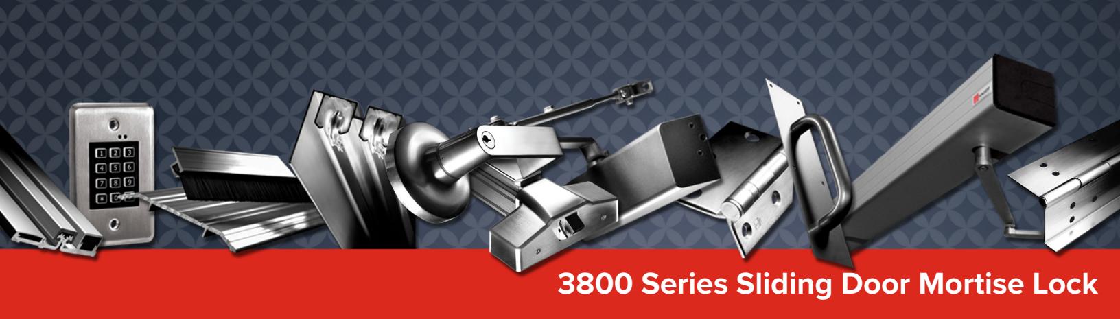Hager 3800 Series Sliding Door Mortise Lock Information image on page 3