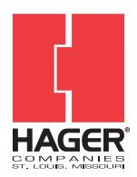 Hager Door Trim Data Sheet image on page 1