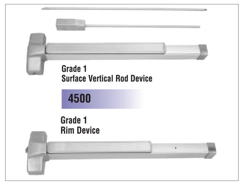 Hager Exit Devices Data Sheet image on page 1