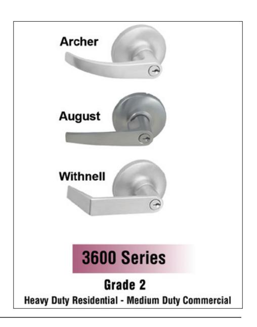Hager Locking Hardware Data Sheet image on page 2