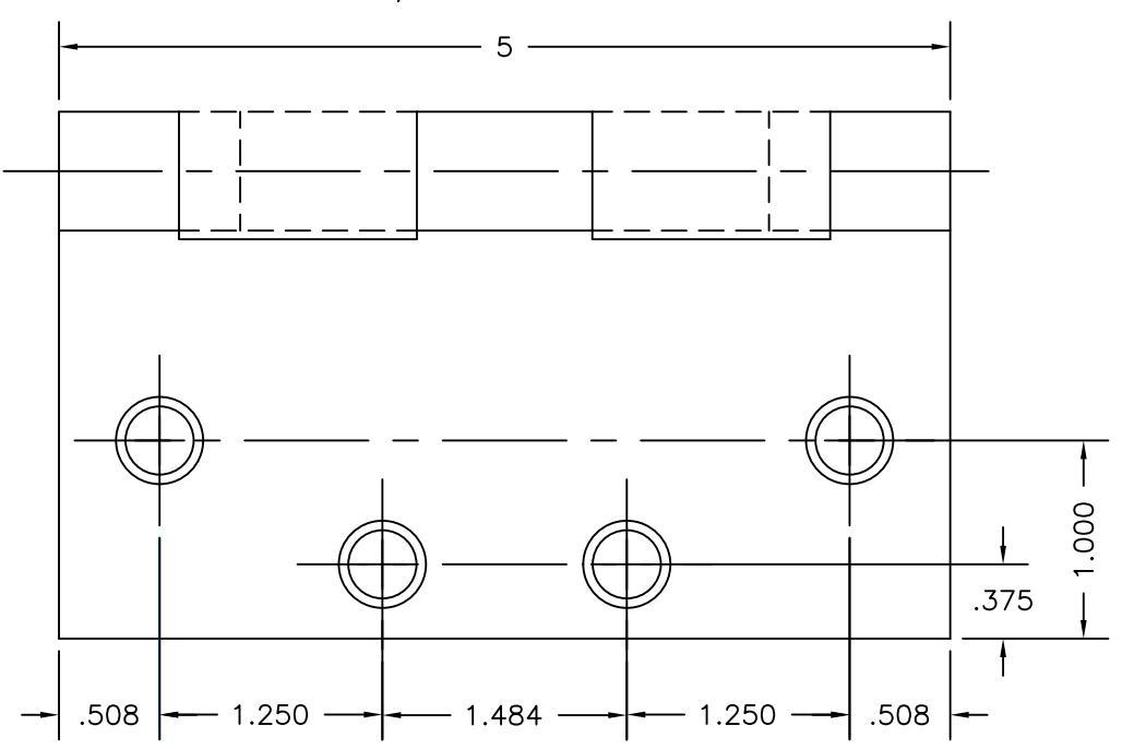 Hager Template for Raised Barrel Hinges Chart diagram on page 1
