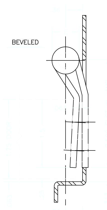 Hager Template for Raised Barrel Hinges Chart image on page 1