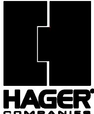 Hager Template for Raised Barrel Hinges Chart image on page 1