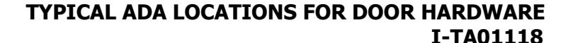 Hager Typical ADA Locations for Door Hardware Information image on page 1