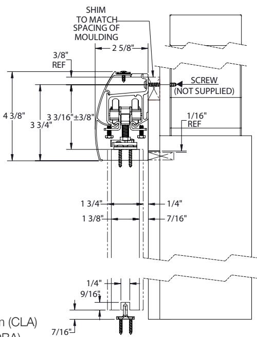 Hager Wall-Mount Sliding Door Hardware Information diagram on page 2