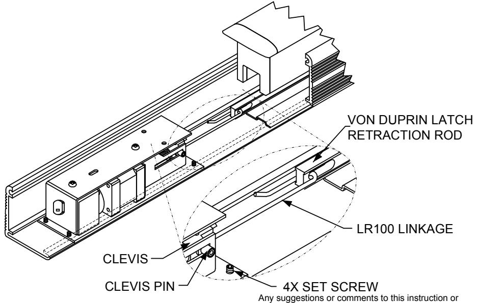 INSTALLATION INSTRUCTIONS LR100VDK-EM VON DUPRIN ELECTRIC LATCH RETRACTION EXTERNAL MODULE image on page 1