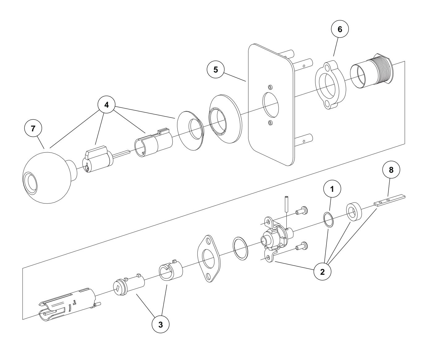 Von Duprin 110 210 and 230 Series Trim Parts Manual 108726 image on page 4
