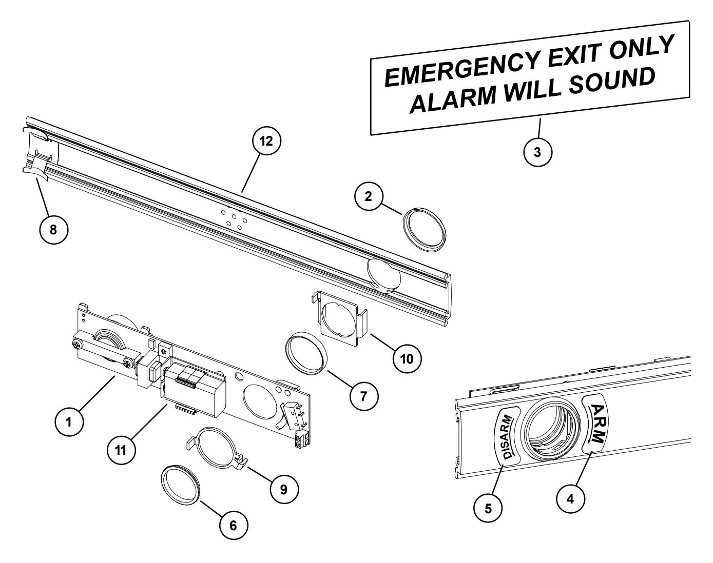 Von Duprin 33 3547A and 33 3549A Series Exit Devices Parts Manual 105676 image on page 20