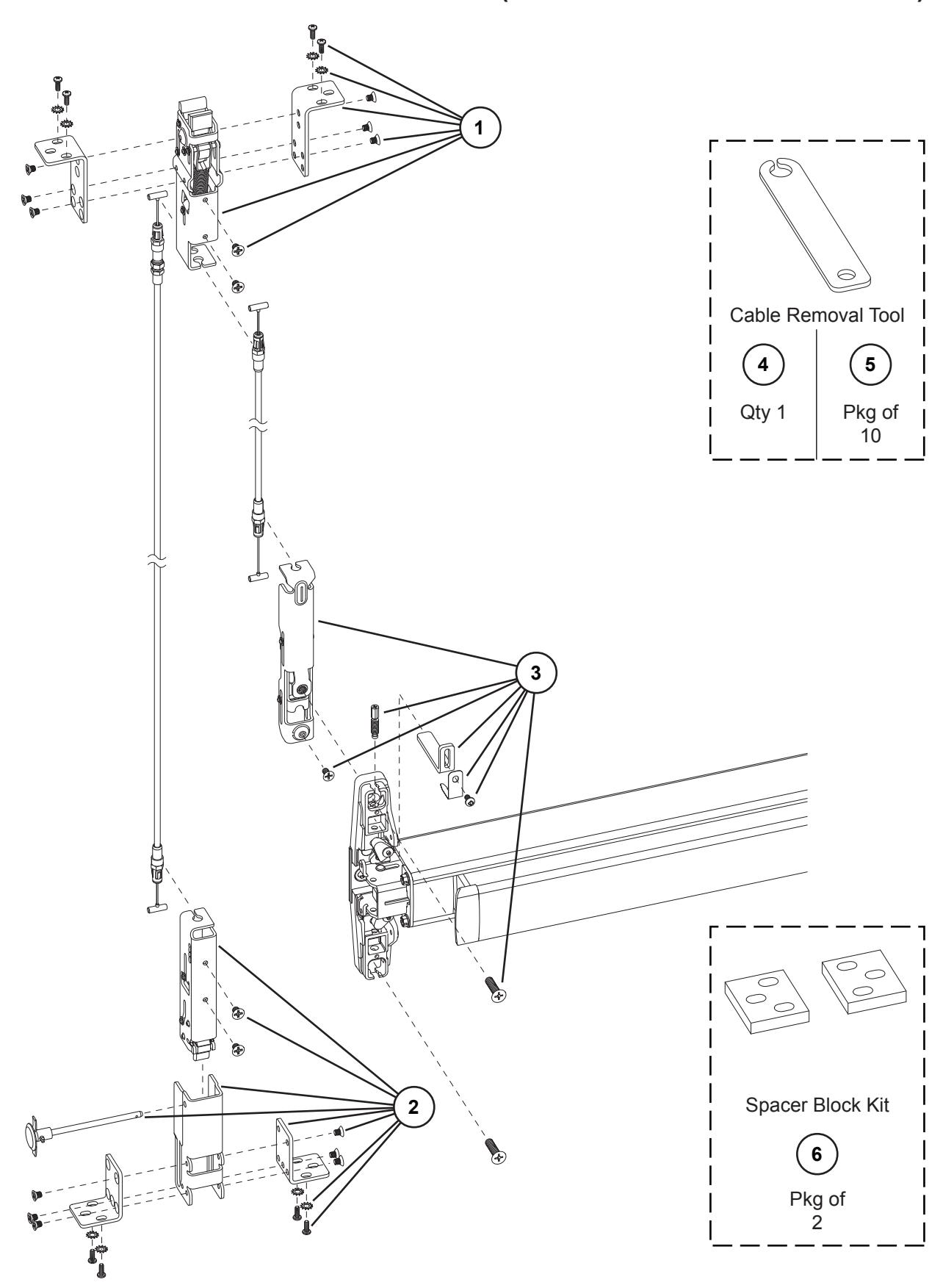 Von Duprin 33 3547A and 33 3549A Series Exit Devices Parts Manual 105676 diagram on page 10