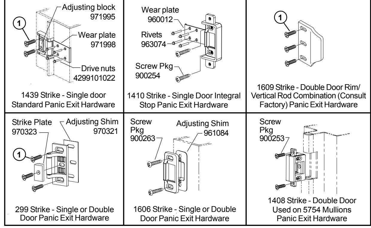 Von Duprin 33A 35A Series Rim Exit Devices Parts Manual 108717 diagram on page 3