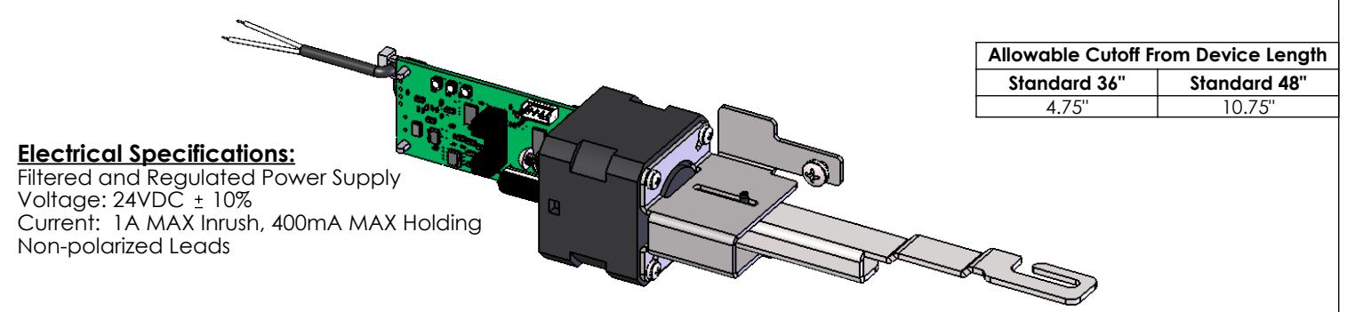 Von Duprin 33A 35A and 98 99 Series Electric Exit Device Kit Installation Instructions diagram on page 1
