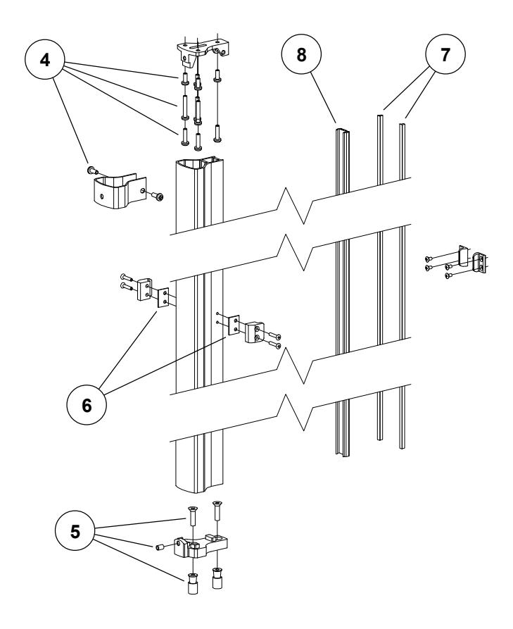 Von Duprin 54 Series Mullions Parts Manual 108723 image on page 8