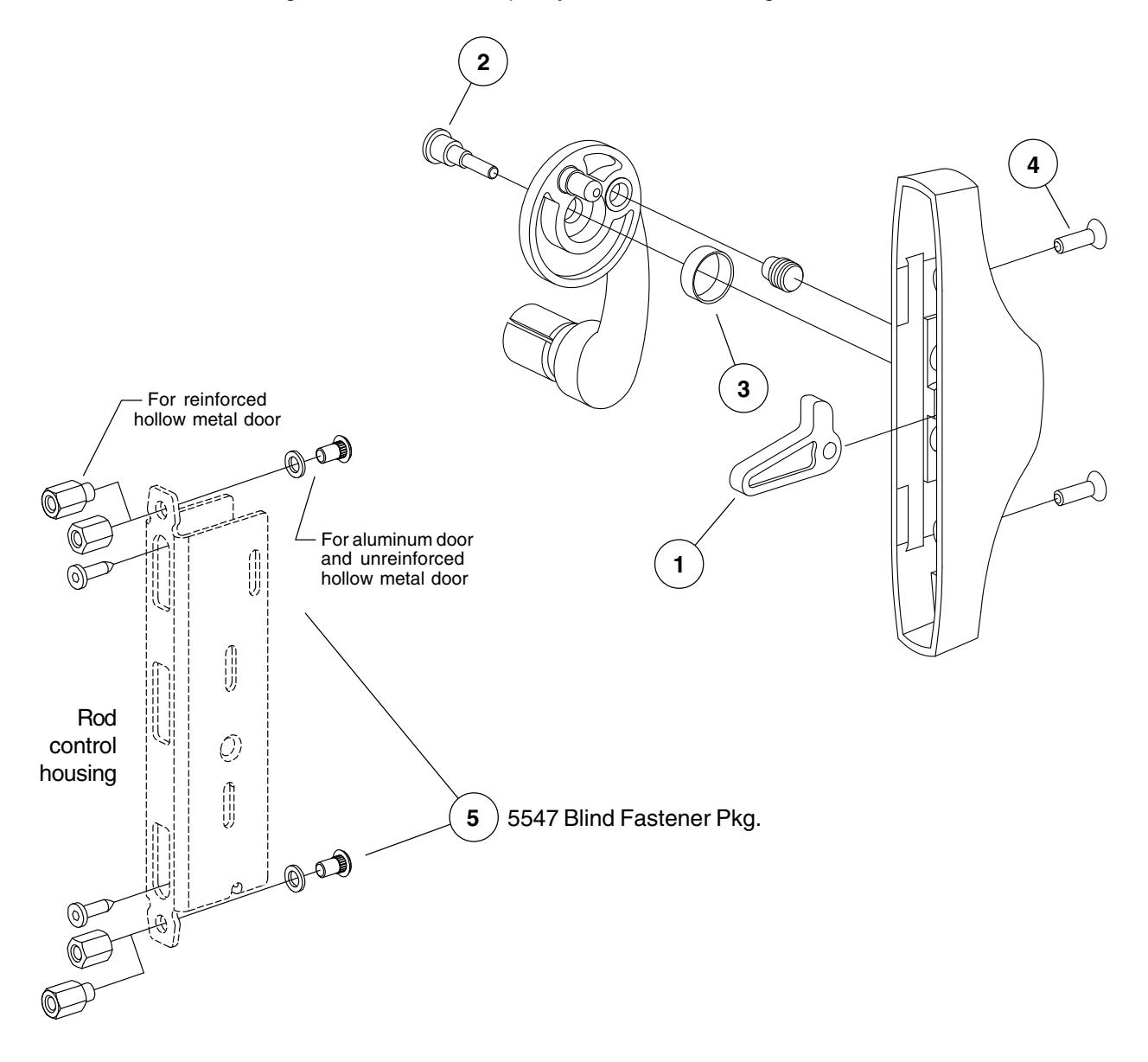 Von Duprin 55 Series Exit Device Parts Manual 108720 image on page 11