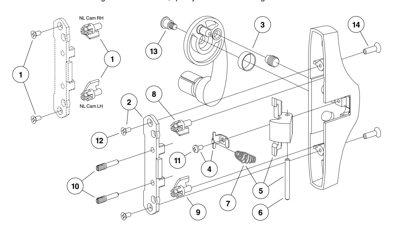 Von Duprin 55 Series Exit Device Parts Manual 108720 image on page 10