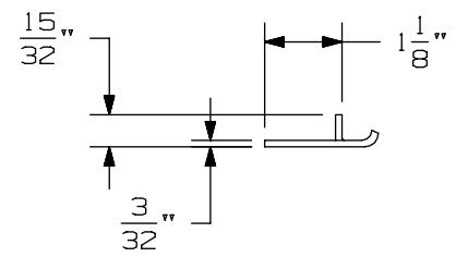 Von Duprin 575 Strike For 98 and 99 Series Exit Device Metal Door Template image on page 1