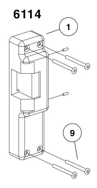 Von Duprin 6000 Series Electric Strikes Parts Manual 108727 image on page 13