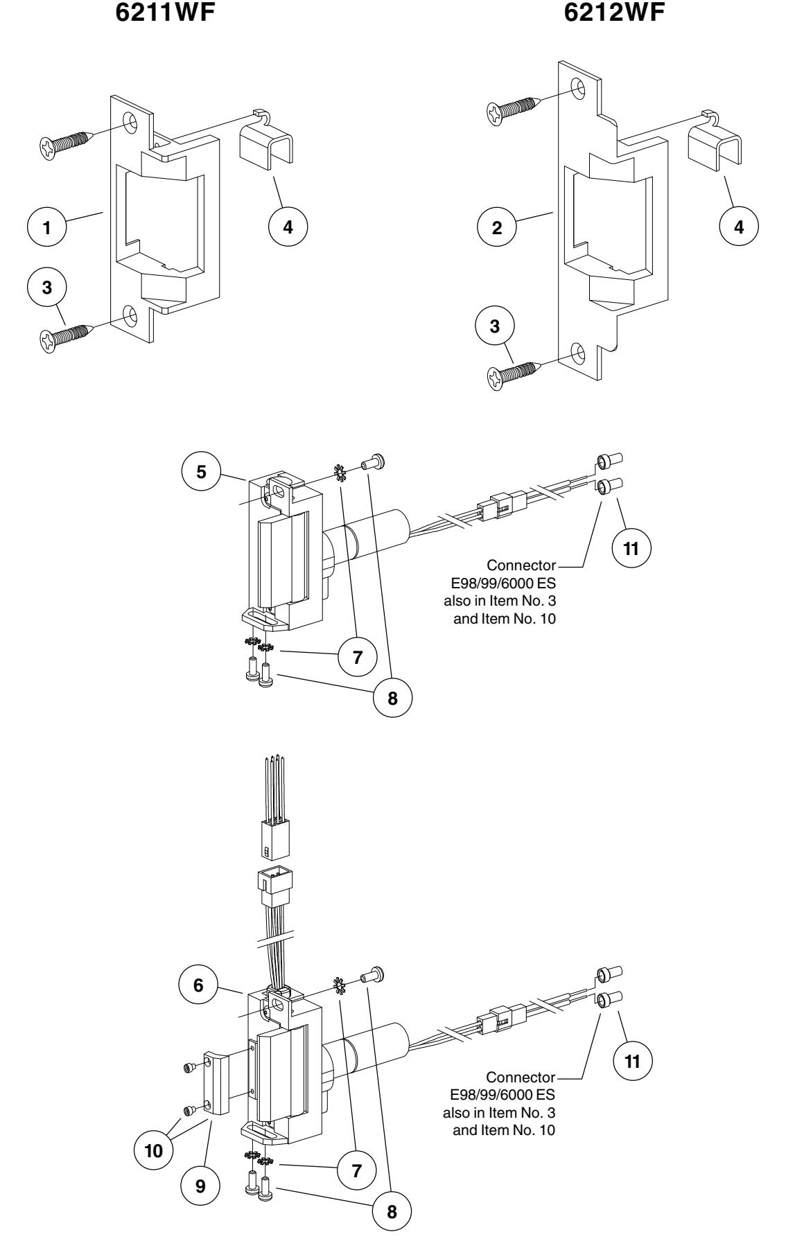 Von Duprin 6000 Series Electric Strikes Parts Manual 108727 image on page 29