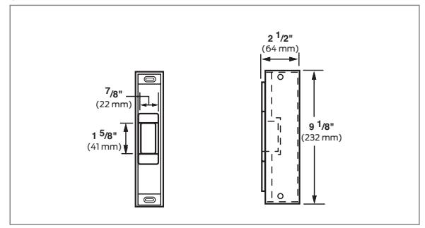 Von Duprin 6100 Electric Strike Data Sheet 105282 diagram on page 3