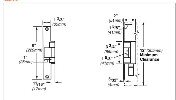 Von Duprin 6200 Series Data Sheet 105368 diagram on page 6