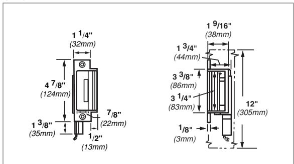 Von Duprin 6200 Series Data Sheet 105368 diagram on page 6