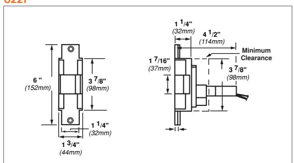 Von Duprin 6200 Series Data Sheet 105368 diagram on page 7