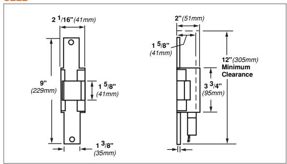 Von Duprin 6200 Series Data Sheet 105368 diagram on page 7