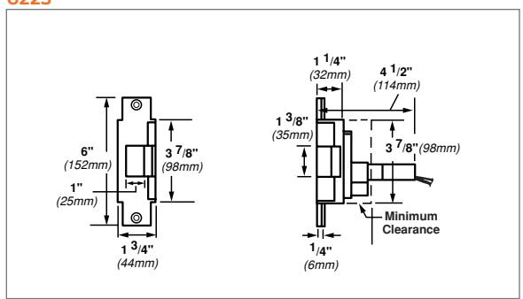 Von Duprin 6200 Series Data Sheet 105368 diagram on page 7