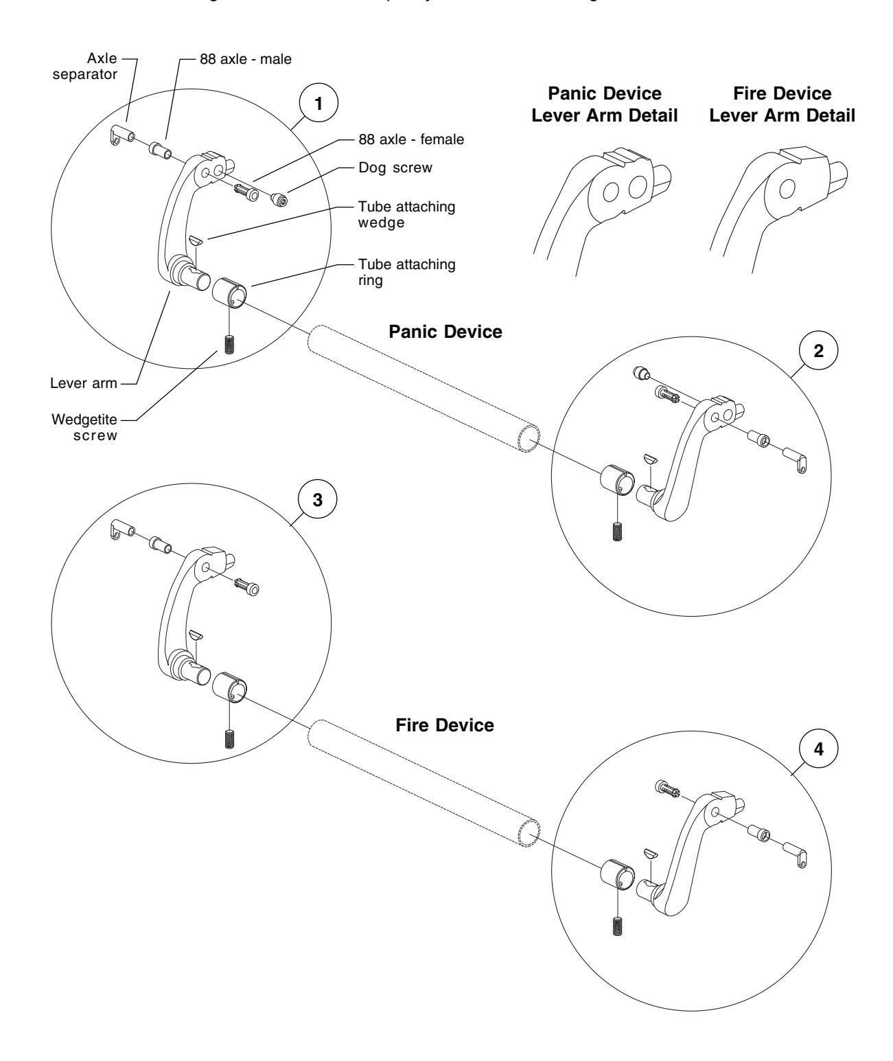 Von Duprin 88 Rim Series Exit Devices Parts Manual 108719 image on page 5