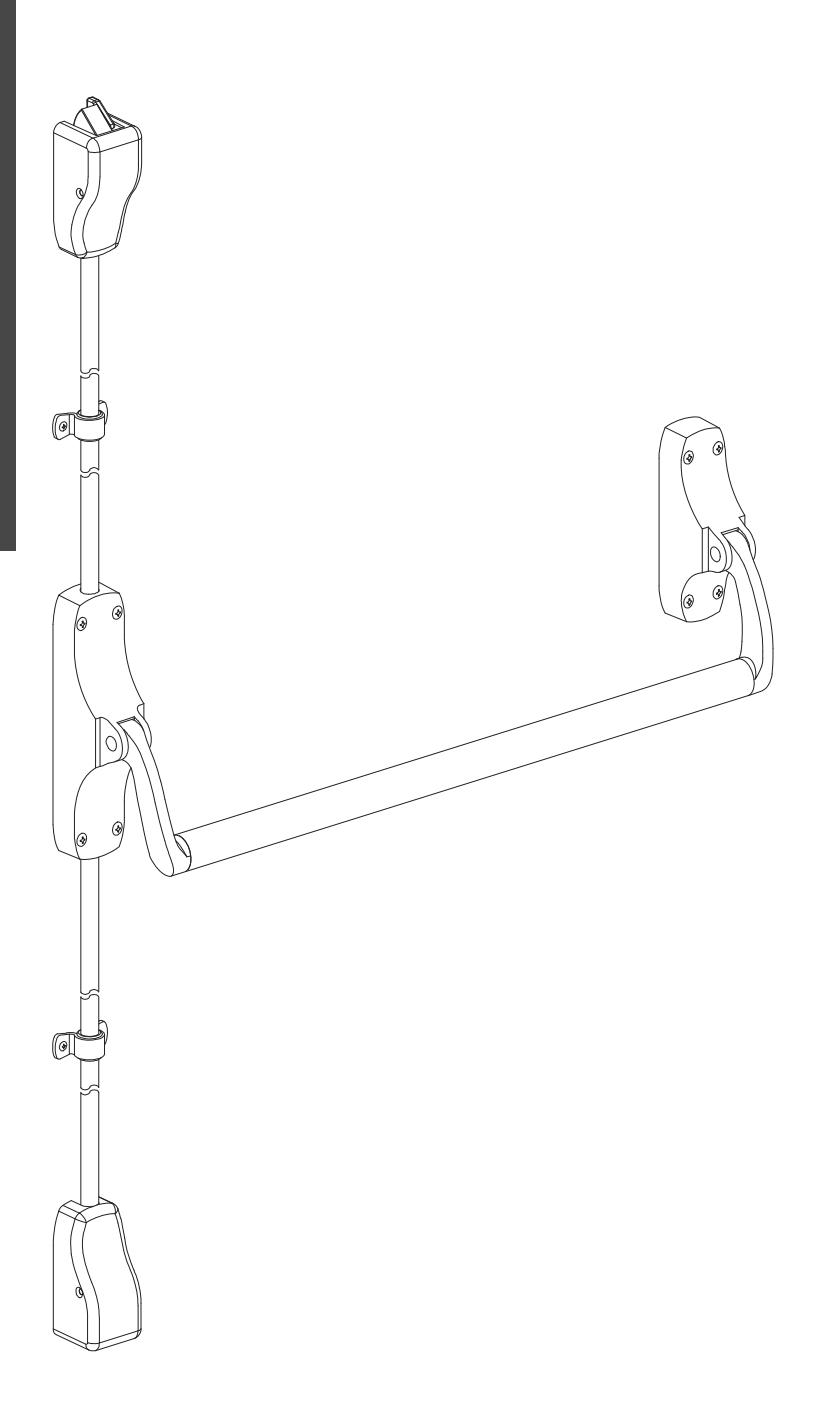 Von Duprin 8827 Surface Vertical Rod Series Exit Devices Parts Manual 108721 image on page 1
