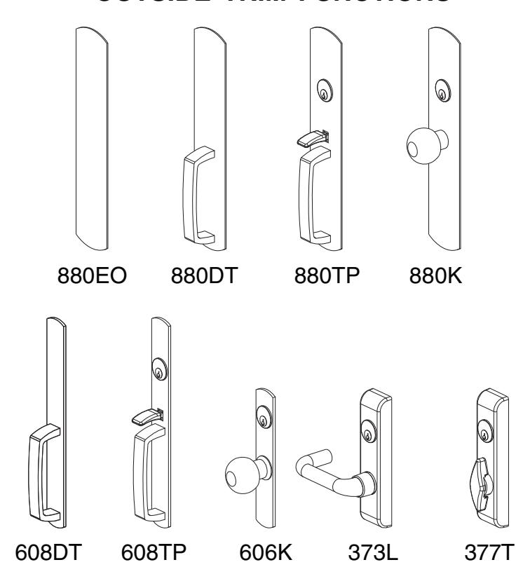 Von Duprin 8827 Surface Vertical Rod Series Exit Devices Parts Manual 108721 image on page 3