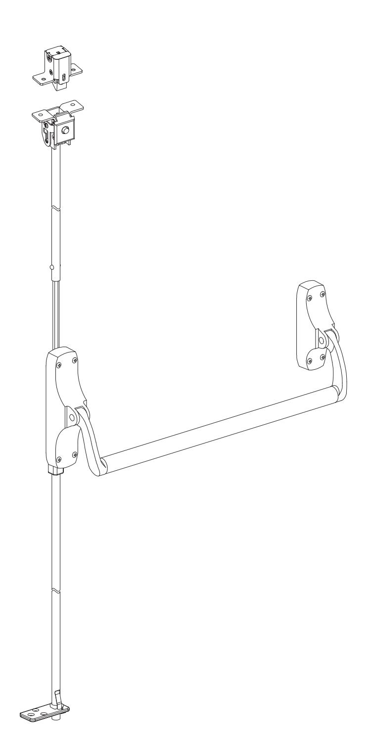 Von Duprin 8847 F Concealed Vertical Rod Exit Device Parts Manual 107097 image on page 1