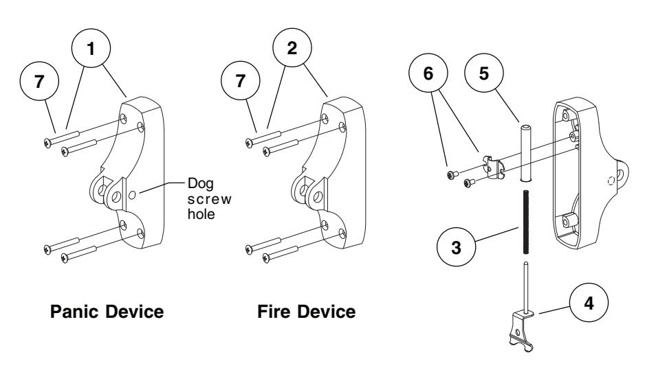 Von Duprin 8875 Mortise Lock Series Exit Devices Parts Manual 108722 image on page 7