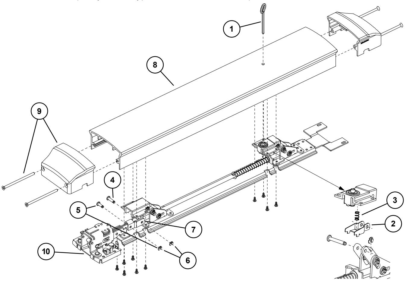 Von Duprin 94 9547 Series Recessed Exit Devices Parts Manual 108463 image on page 4