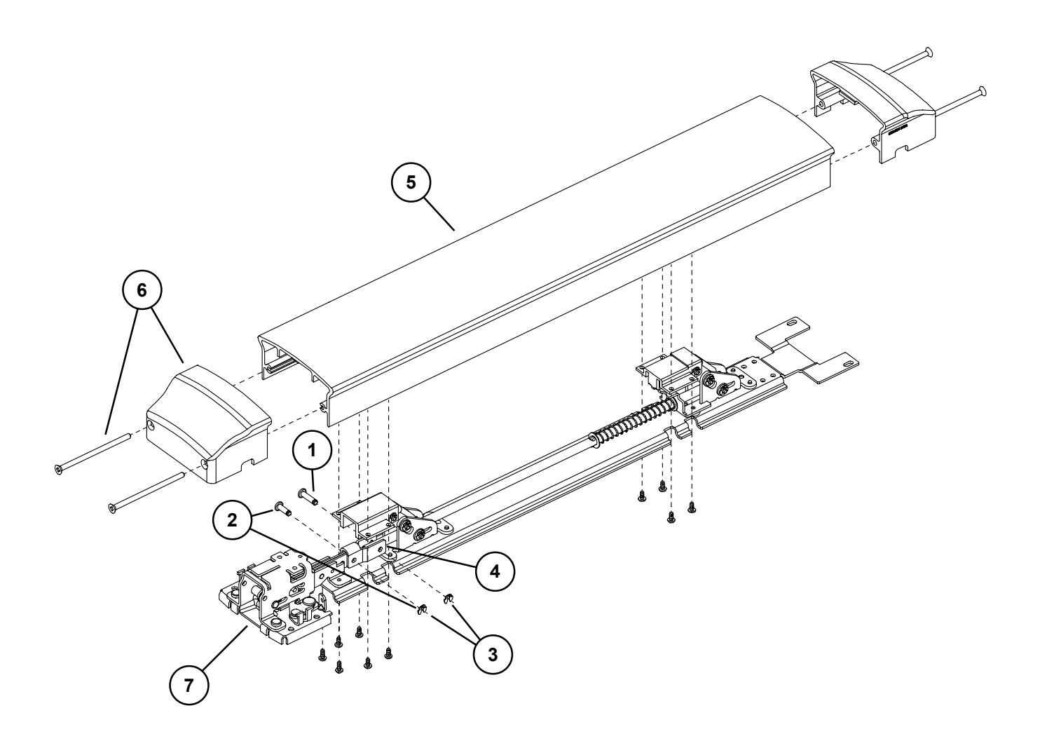 Von Duprin 94 9547 Series Recessed Exit Devices Parts Manual 108463 image on page 5