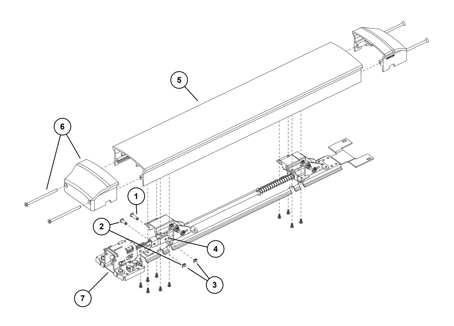 Von Duprin 94 9575 Series Recessed Exit Devices Parts Manual 108464 image on page 5
