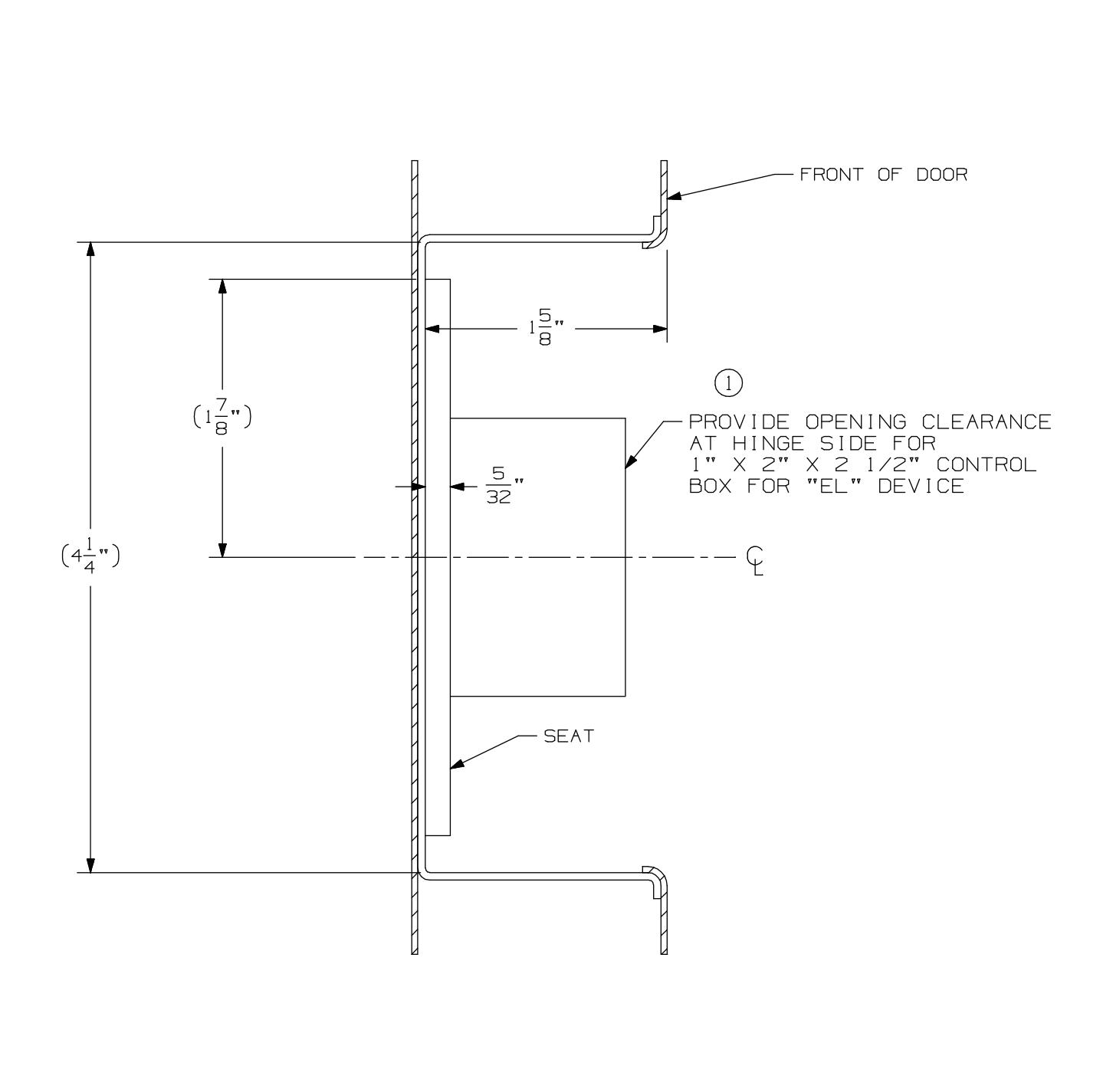 Von Duprin 9447, 9547, 9447-F, 9547-F Concealed Vertical Rod (2ft6inch – 2ft9-3by4inch Wide Door Opening) For Metal Applicati