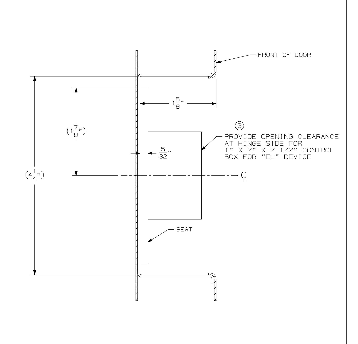 Von Duprin 9447-LBR, 9547-LBR, 9447-F-LBR, 9547-F-LBR Concealed Vertical Rod (2ft10inch – 4ft Wide Door Opening) For Metal Ap