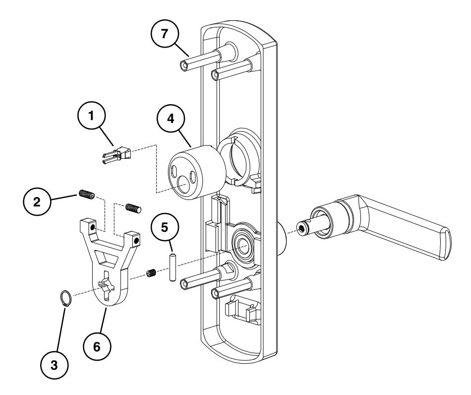 Von Duprin 990 Series Outside Trim Parts Manual 108725 image on page 17