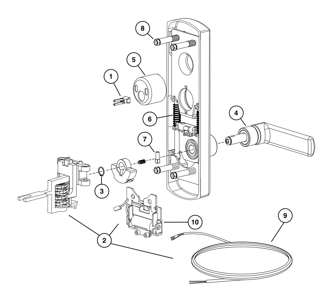Von Duprin 990 Series Outside Trim Parts Manual 108725 image on page 25
