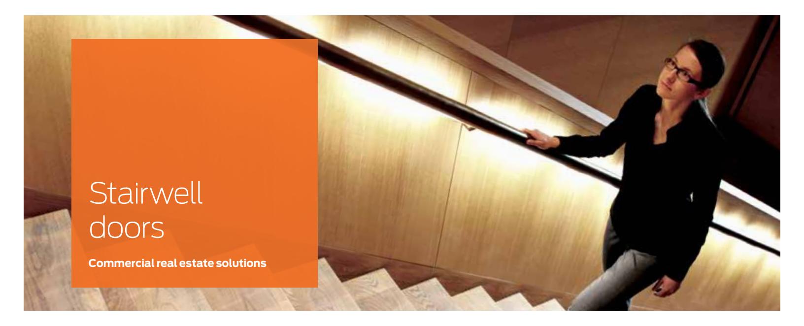 Von Duprin Commercial Solutions Stairwell Doors Sheet 109135 image on page 1