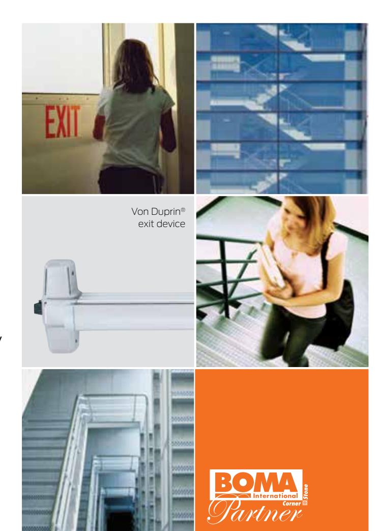 Von Duprin Commercial Solutions Stairwell Doors Sheet 109135 image on page 2