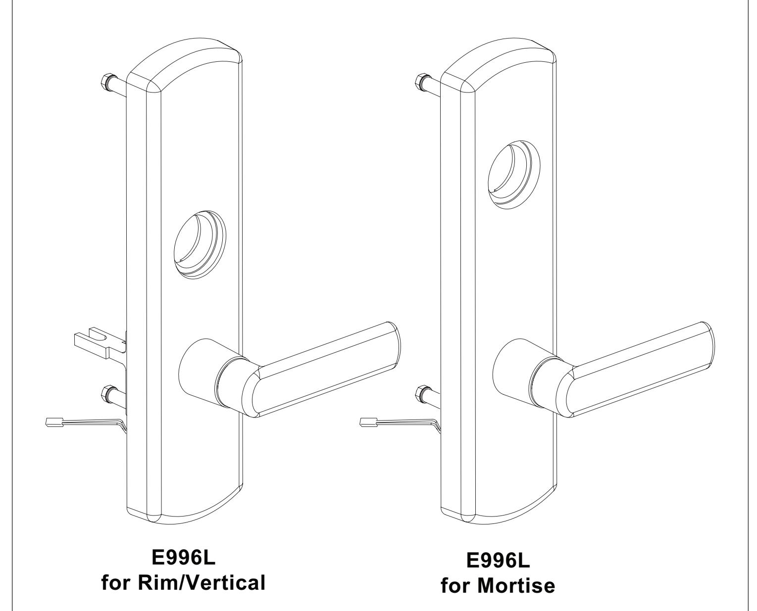 Von Duprin E996L Electric Locking Trim Installation Instruction 113206 image on page 1