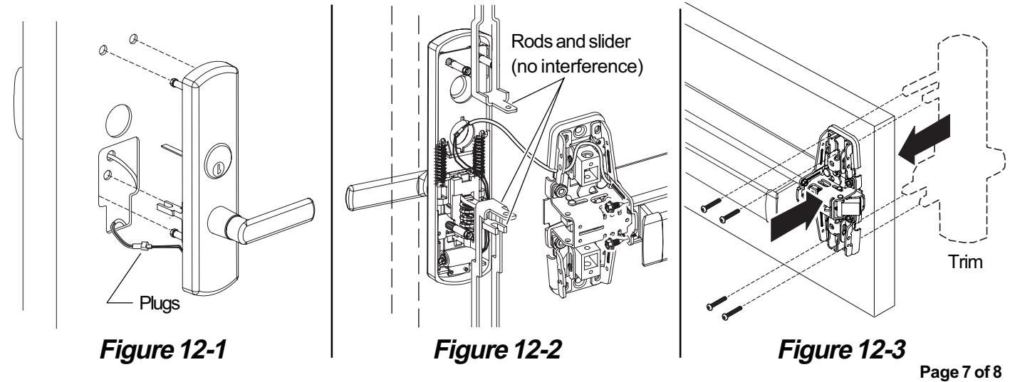Von Duprin E996L Electric Locking Trim Installation Instruction 113206 image on page 7