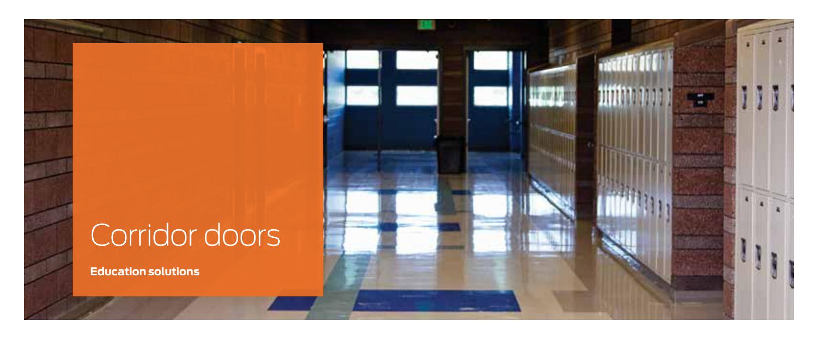 Von Duprin Education Solutions Cross Corridor Doors 109369 image on page 1