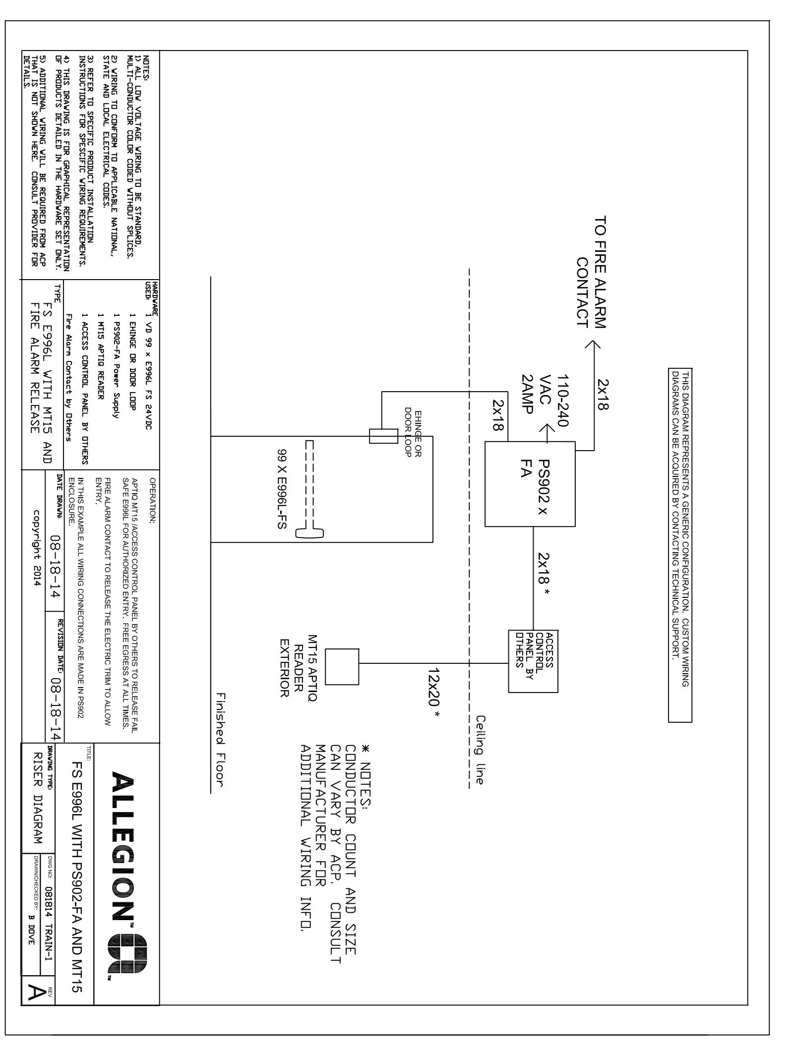 Von Duprin Fire Door Riser Diagram 110518 diagram on page 1