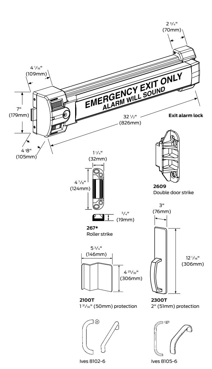 Von Duprin GUARD X Data Sheet 110107 image on page 2