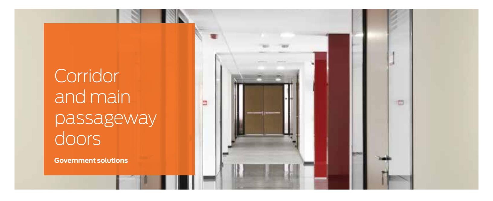 Von Duprin Government Solutions Corridor and Main Passageway Doors Solution Sheet 109139 image on page 1