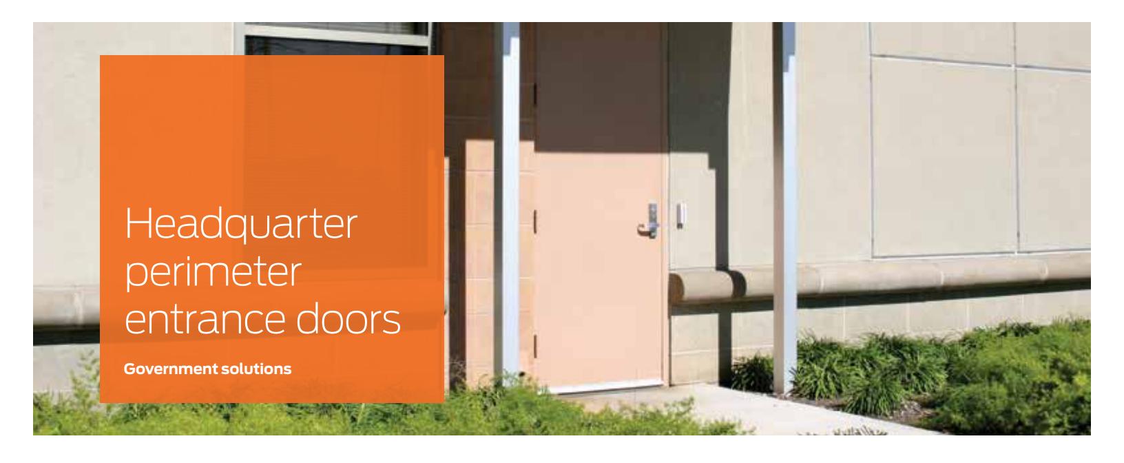 Von Duprin Government Solutions Headquarter Perimeter Entrance Doors Sheet 109141 image on page 1