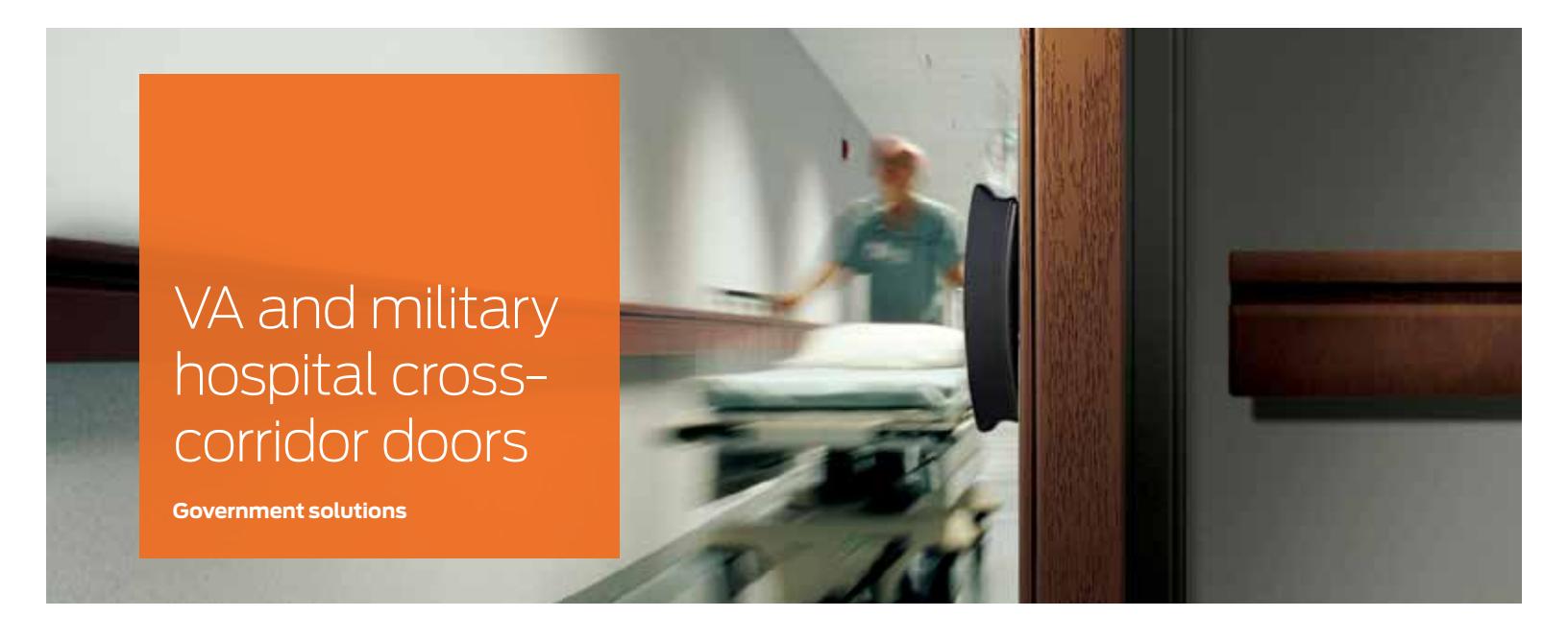 Von Duprin Government Solutions VA and Military Hospital Cross Corridor Doors Solution Sheet 109138 image on page 1