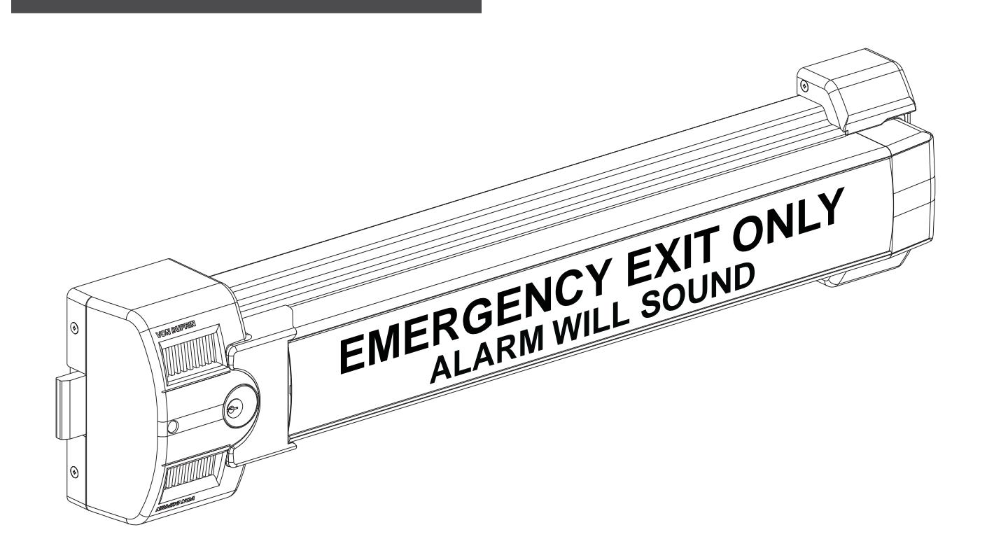 Von Duprin Guard X 2670 Exit Alarm Lock and 2609 Double Door Exit Alarm Lock Parts Manual 108462 image on page 1